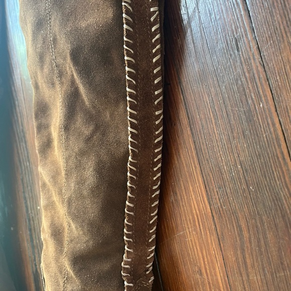 Dolce Vita Brown Suede Over the Knee Boots - Picture 8 of 13